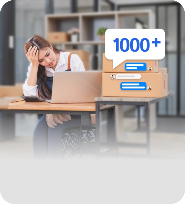 Nhân viên quá tải, chốt đơn không kịp.