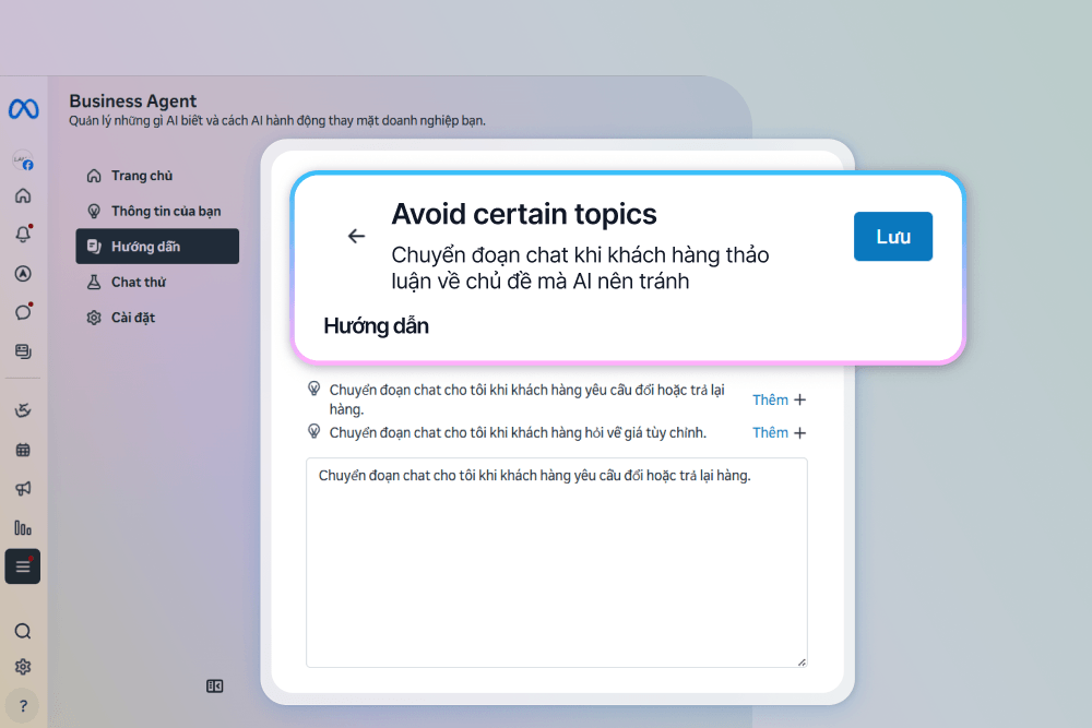 Meta Business Agent AI - Haravan