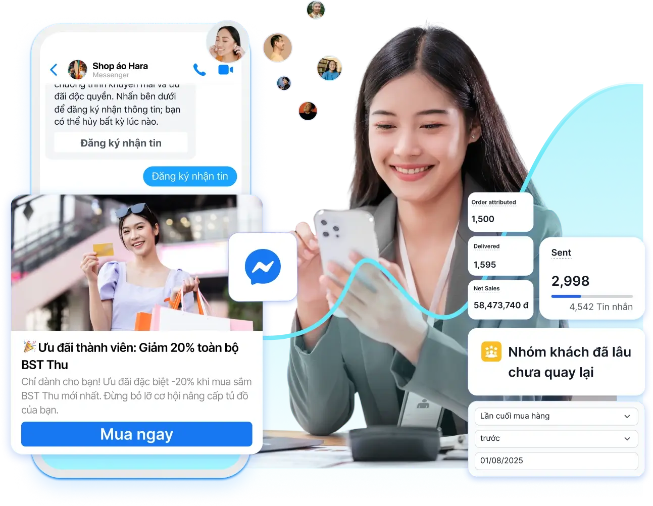 Chiến dịch Tin nhắn Marketing Messages trên Messenger
