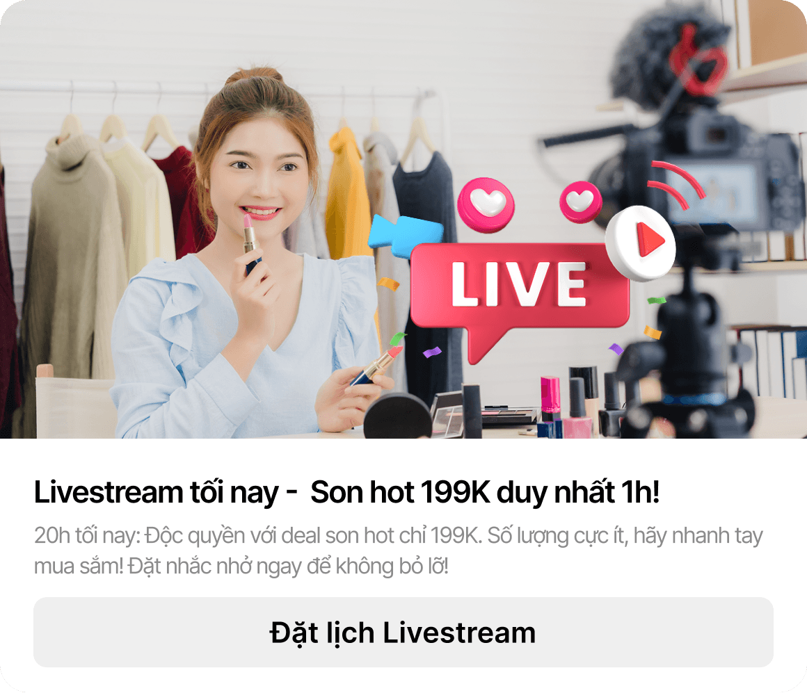 Gửi lịch livestream