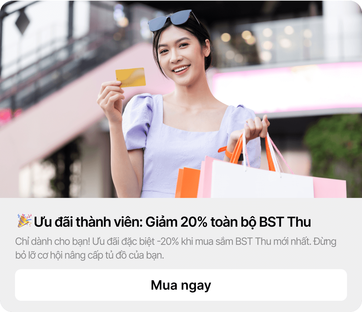 Khuyến mãi dành riêng cho thành viên