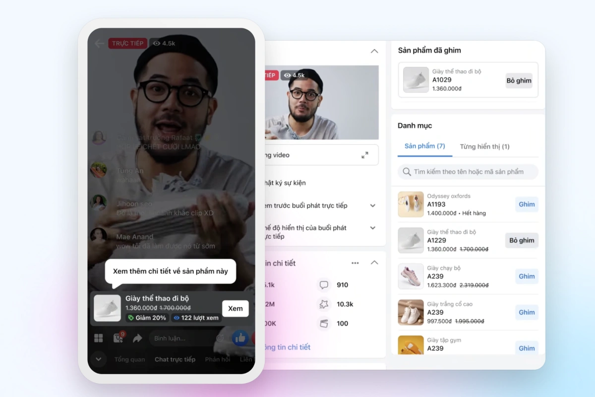 Facebook Live Shopping
