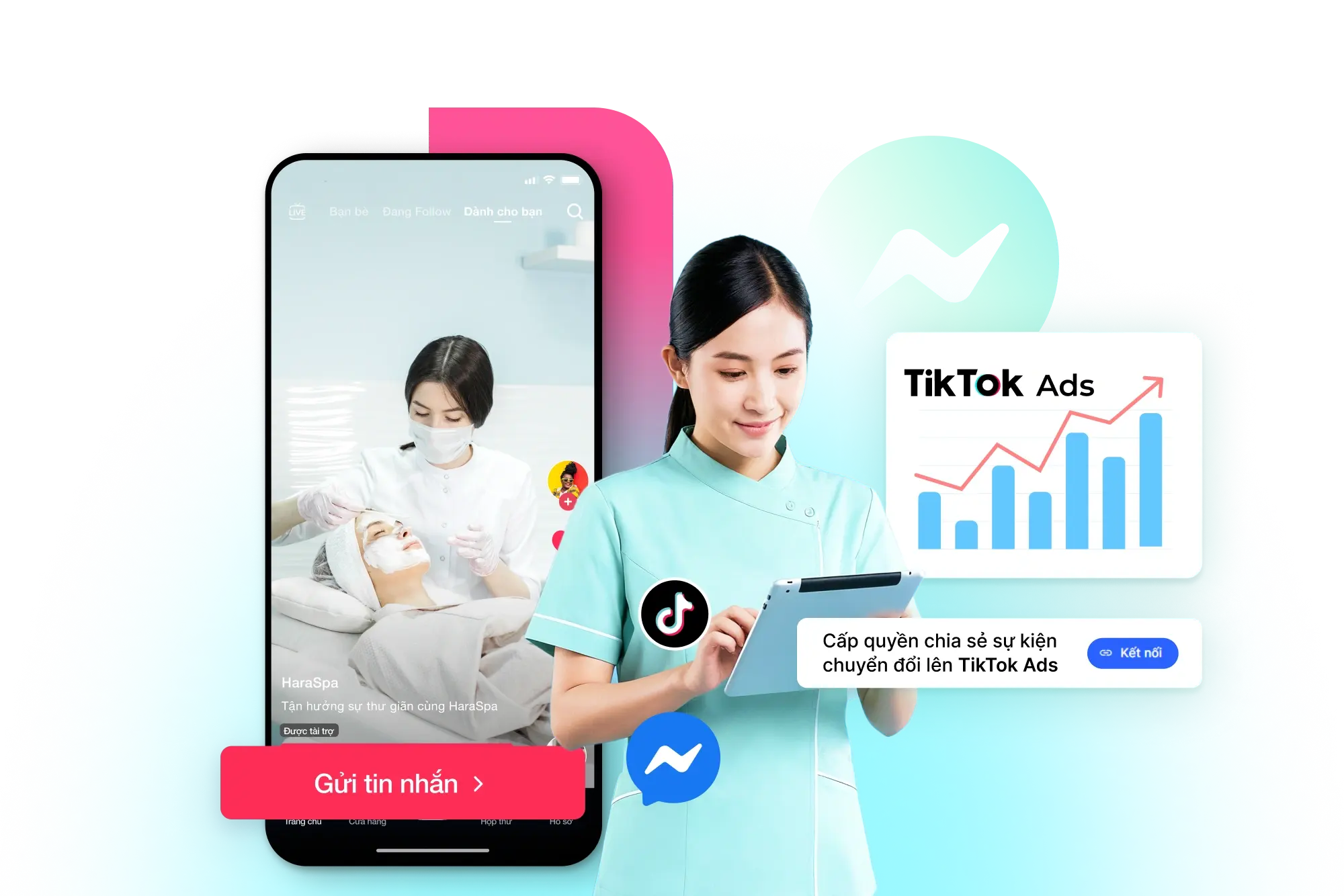 Đẩy sự kiện chuyển đổi lên TikTok Ads với Harasocial