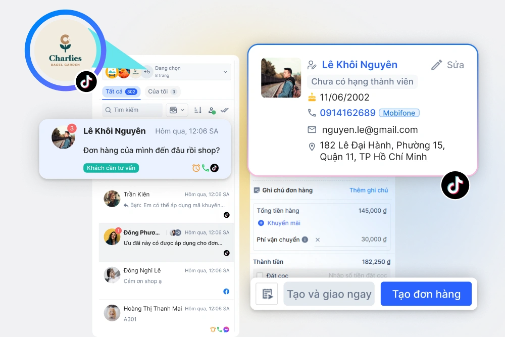 Quản lý tin nhắn kênh TikTok for Business