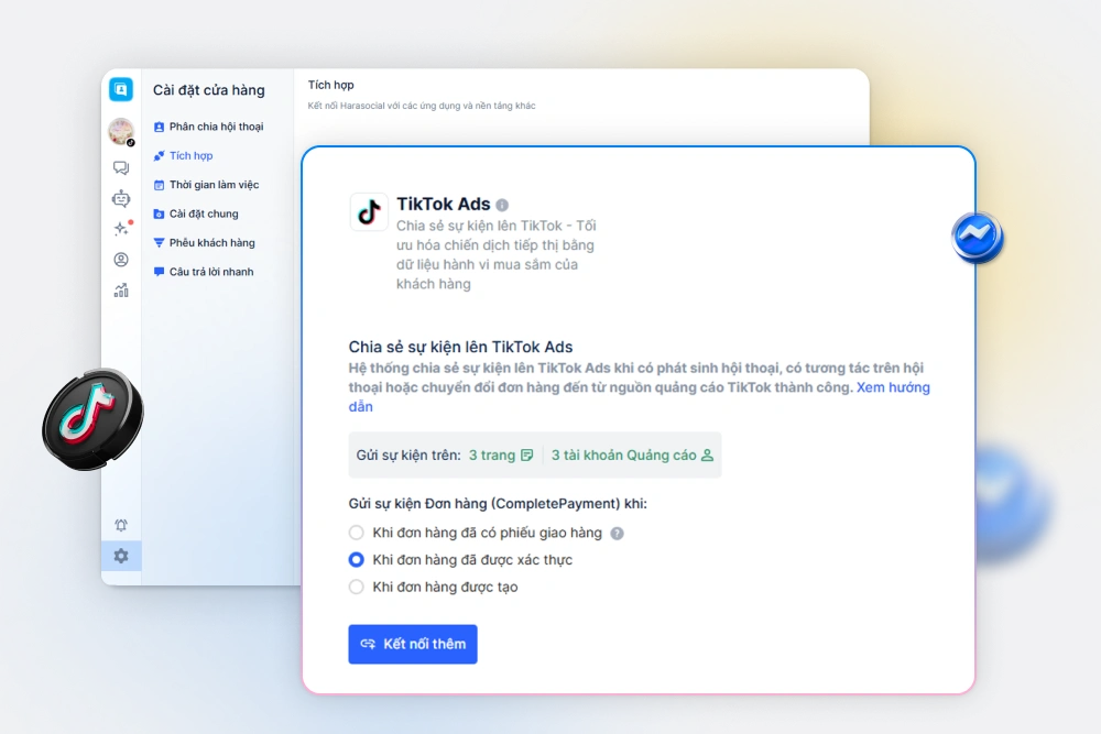 Gửi sự kiện chuyển đổi lên TikTok Ads