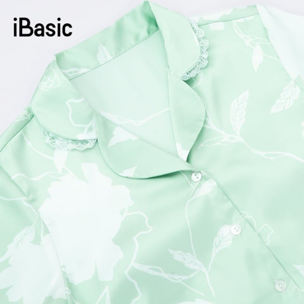 cận cảnh pijama vải lụa