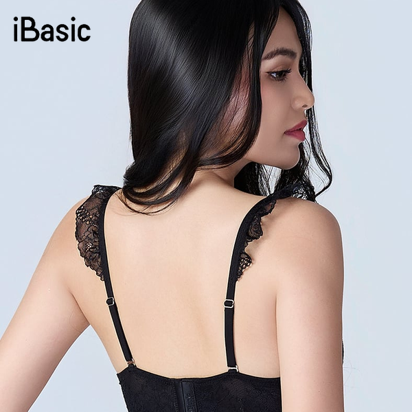 back view of model wearing bra