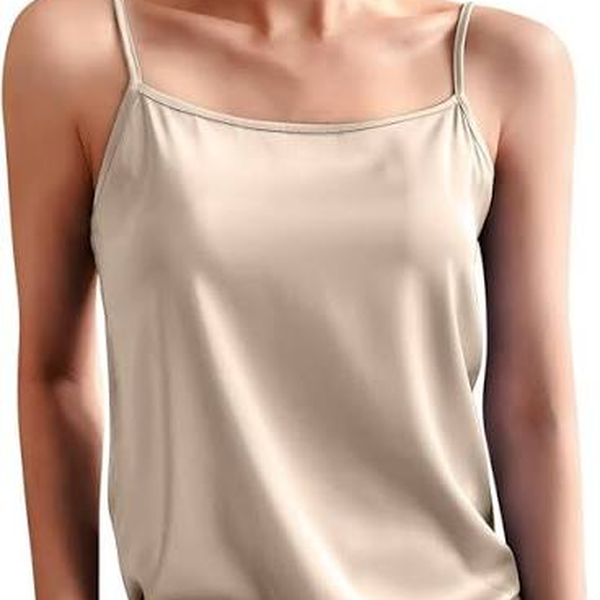 woman wearing nude color camisole