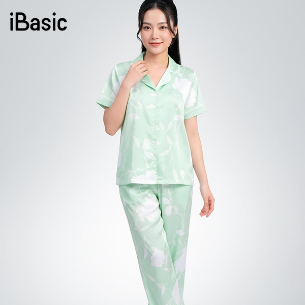 woman wearing pajama at home