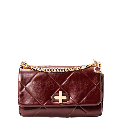 Túi Xách Nhỏ Nắp Gập Trang Trí Khoá
