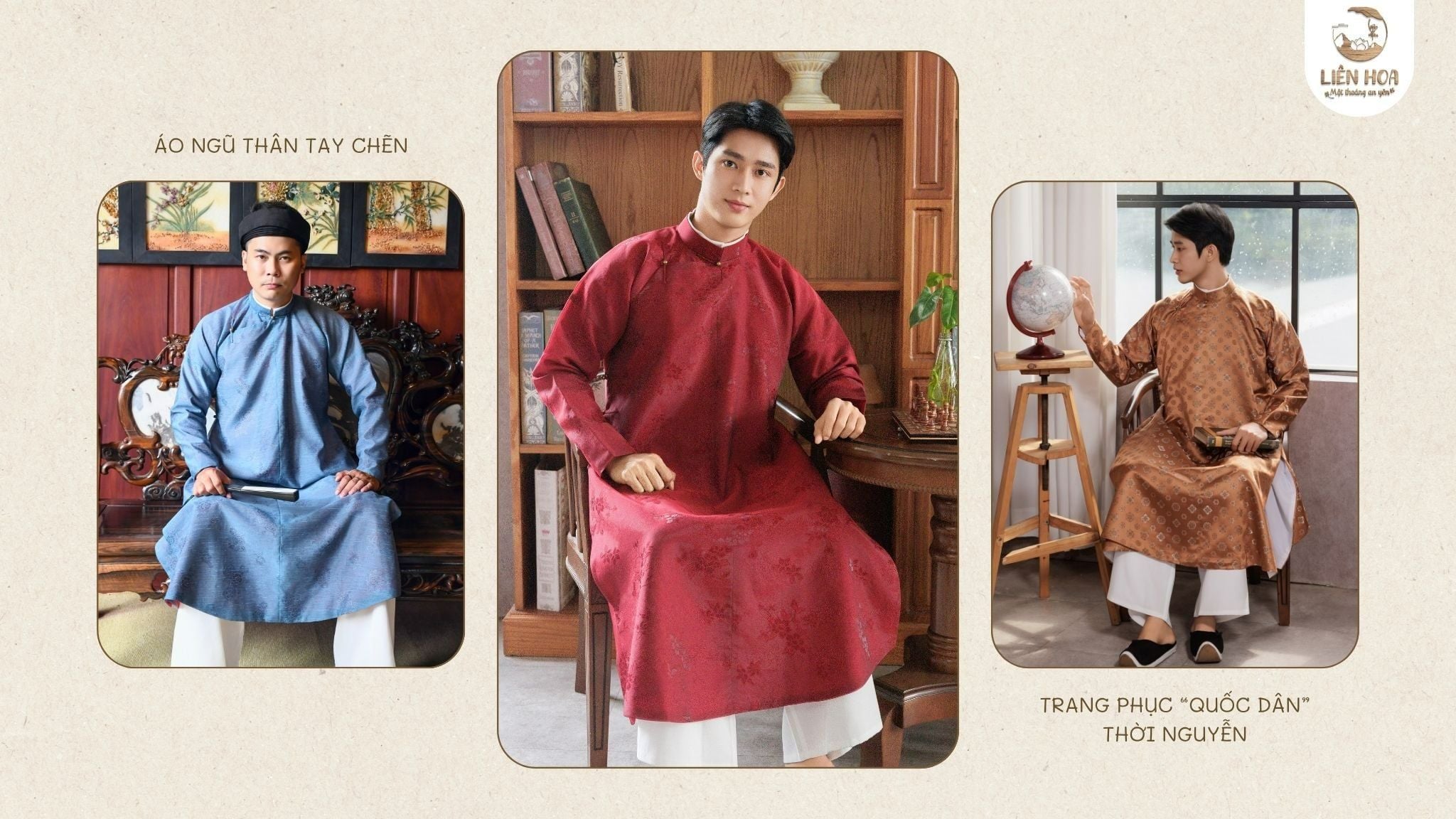Áo dài ngũ thân dành cho nam giới