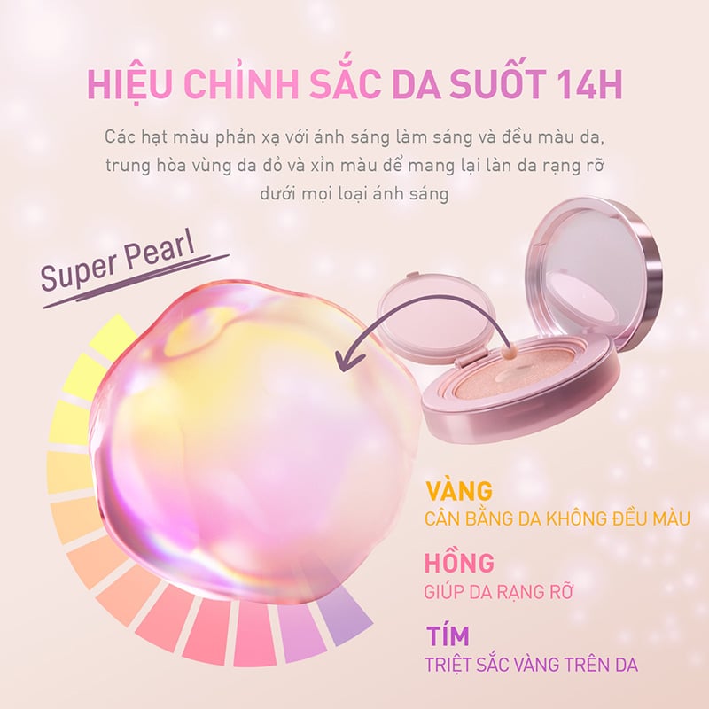 thegioiskinfood.com - Phấn Nước 3CE Giúp Da Sáng Tự Nhiên Fitting Mesh Cover Cushion 11g