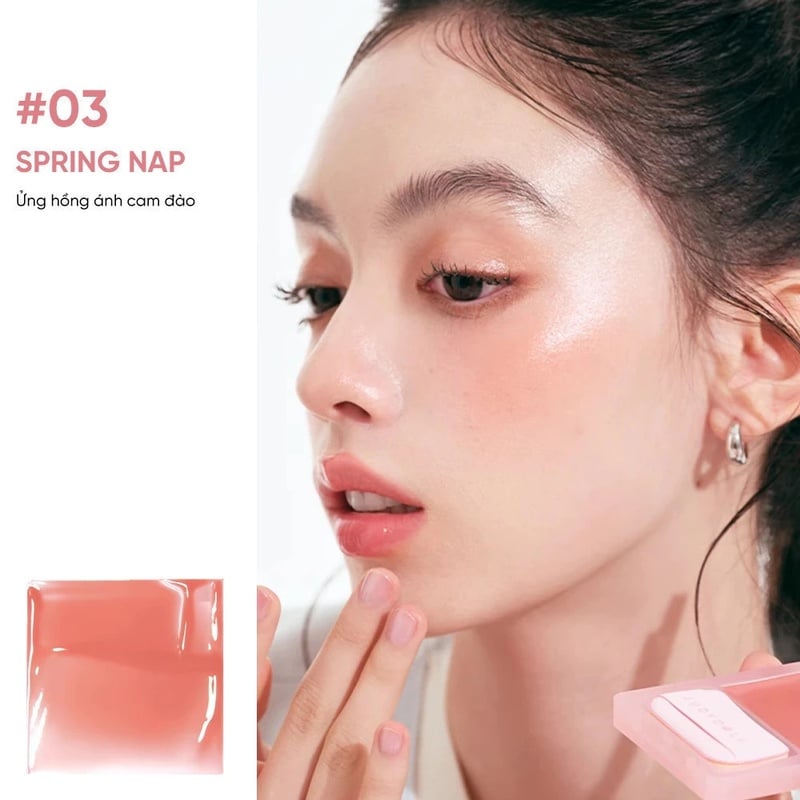 thegioiskinfood.com - Má Hồng Kem Căng Bóng Judydoll Glow Blush Balm 3g
