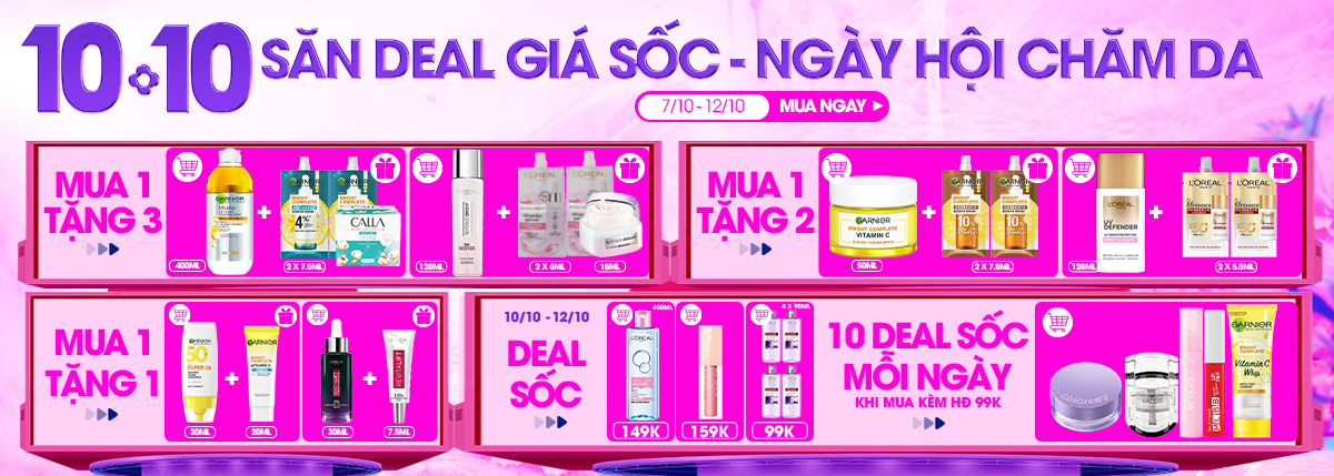 Chăm da Skincare/ Siêu sale tháng 10