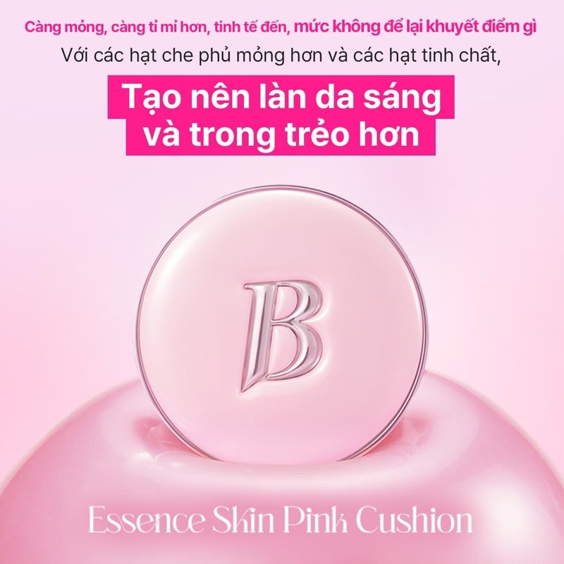 thegioiskinfood.com - Phấn Nước Mỏng Mịn Căng Bóng&nbsp;Banila Co Essence Skin Pink Cushion SPF50+ PA+++ 12g