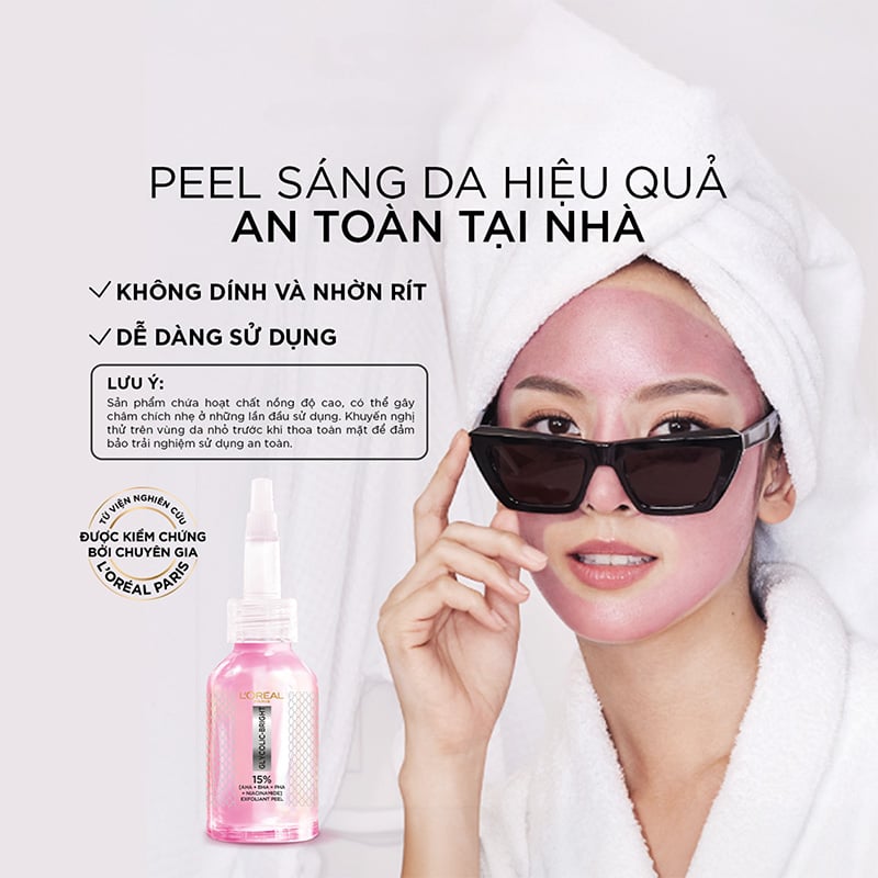 thegioiskinfood.com - Dưỡng Chất Peel Sáng Da Làm Sạch Tế Bào Chết L'Oreal Glycolic-Bright Anti-Dark Spot Exfoliant Peel 25ml