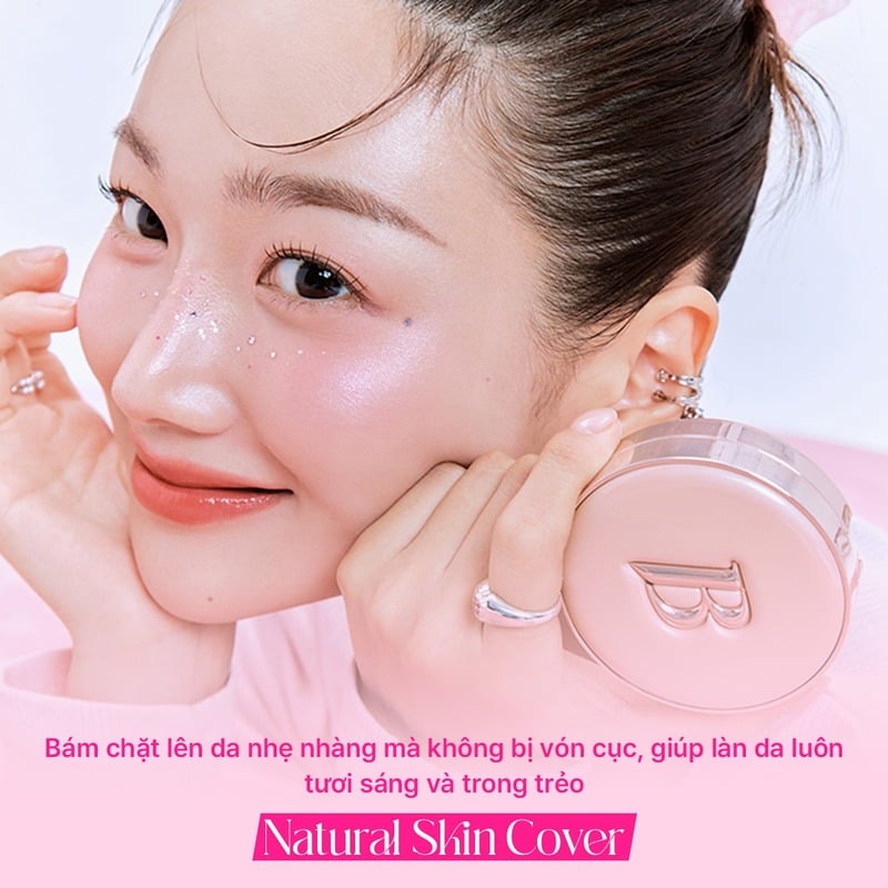 thegioiskinfood.com - Phấn Nước Mỏng Mịn Căng Bóng&nbsp;Banila Co Essence Skin Pink Cushion SPF50+ PA+++ 12g