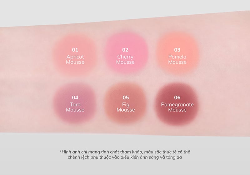 thegioiskinfood.com - Má Hồng Kem Bùn Lilybyred Luv Beam Cheek Mousse 3.8g