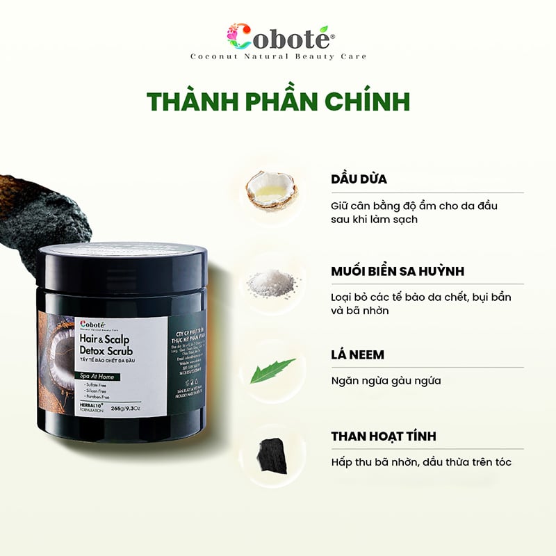 thegioiskinfood.com - Tẩy Tế Bào Chết Da Đầu COBOTÉ Hair & Scalp Detox Scrub