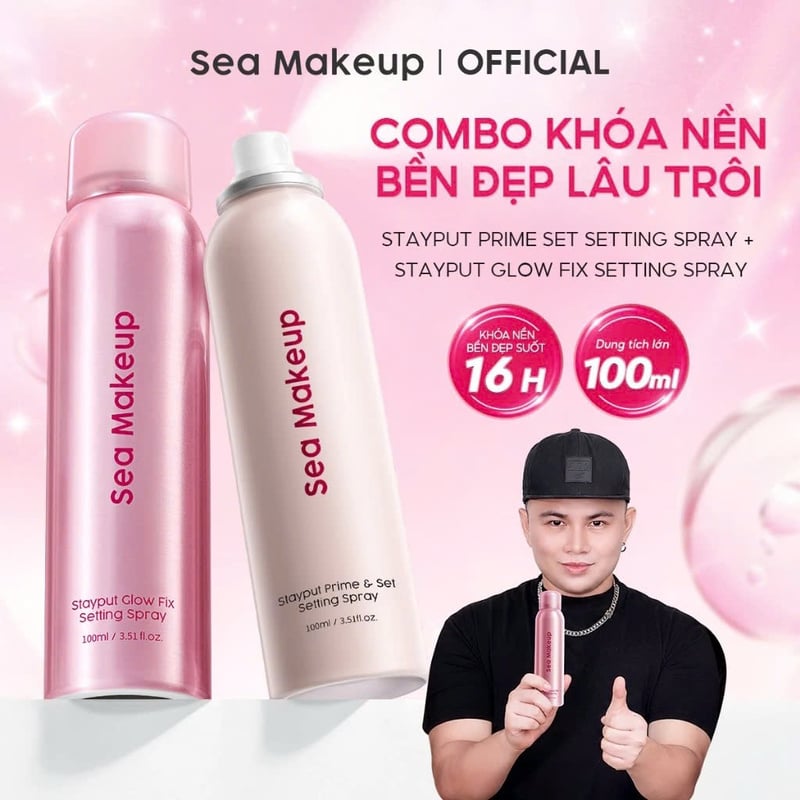 Xịt Khóa Nền Sea Makeup Stayput Setting Spray 100ml