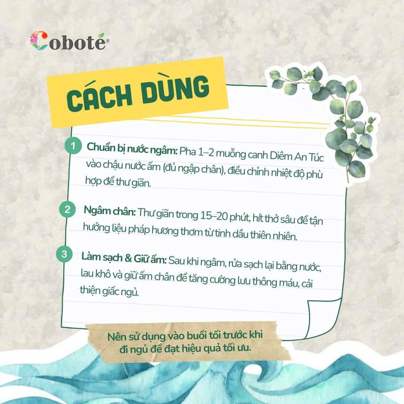 thegioiskinfood.com - Muối Biển Ngâm Chân Thư Giãn COBOTÉ Aromatherapy Foot Soak (Diêm An Túc)