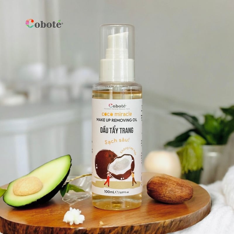 thegioiskinfood.com - Dầu Tẩy Trang Sạch Sâu, Không Cay Mắt COBOTÉ Coco Miracle Makeup Removing Oil 100ml