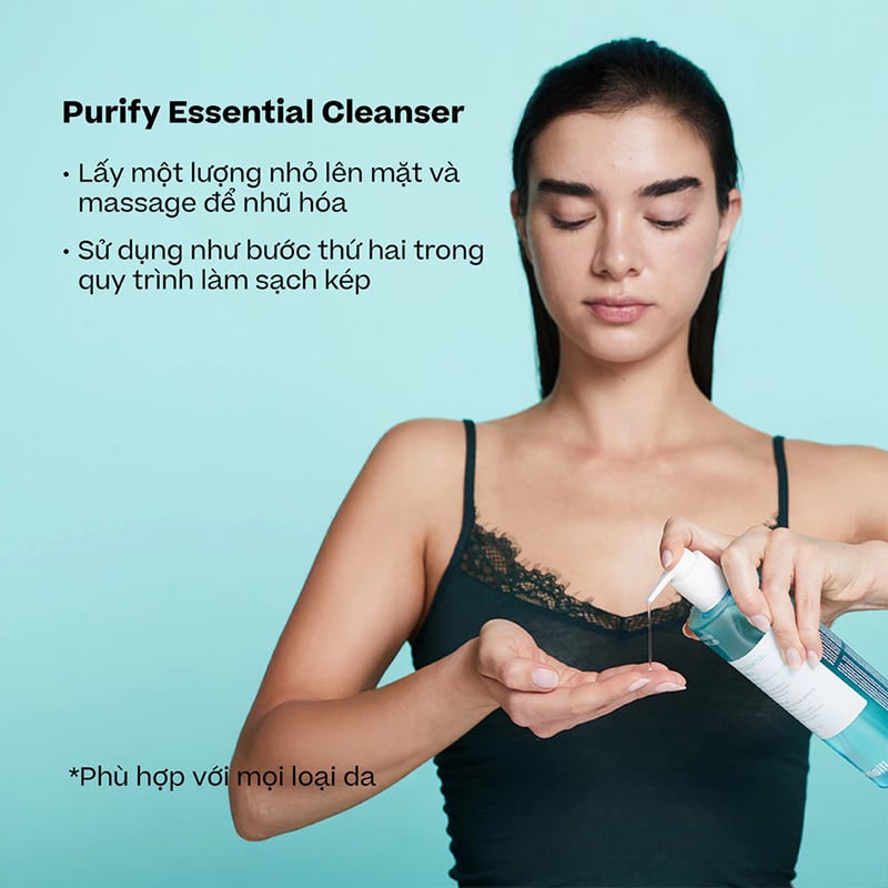 thegioiskinfood.com - Gel Rửa Mặt Kiểm Soát Dầu Nhờn Cho Da Dầu Mụn Sensilis Purify Essential Cleanser