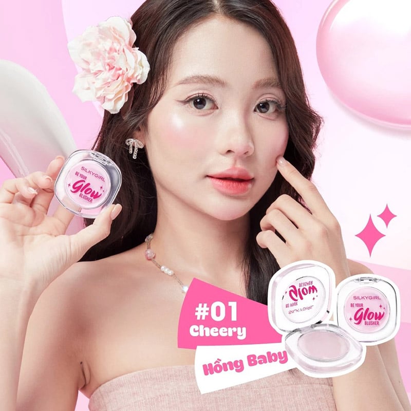 thegioiskinfood.com - Má Hồng Thạch Silkygirl Be Your Glow Blusher 4g