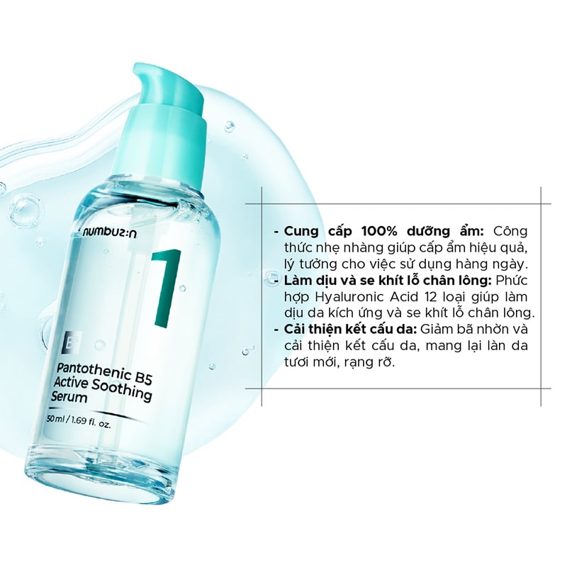 thegioiskinfood.com - Serum Làm Dịu Da numbuzin No.1 Pantothenic B5 Active Soothing Serum 50ml