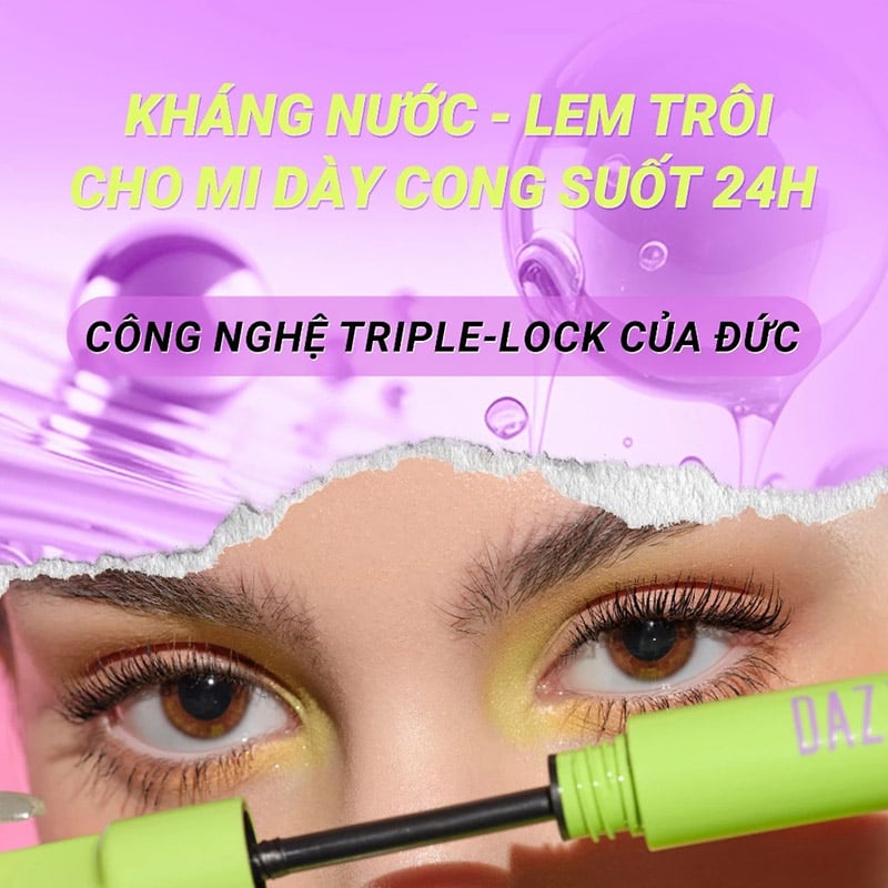thegioiskinfood.com - Mascara DAZZLE ME Chuốt Mi Dày & Cong Tư Nhiên Lock & Pop Volumax-ing Mascara 7g