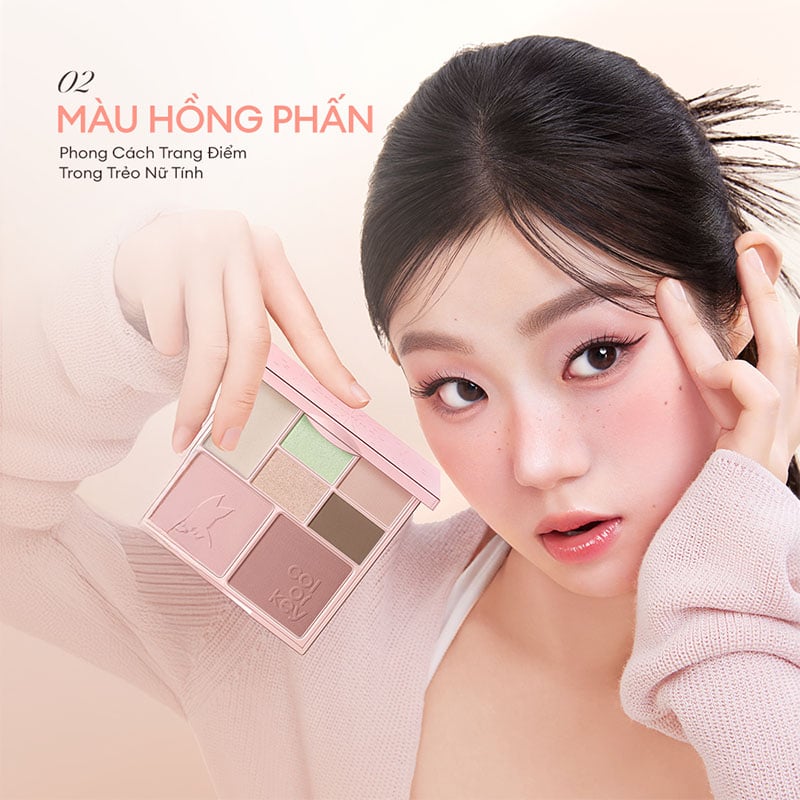 thegioiskinfood.com - Bảng Phấn Trang Điểm Đa Năng 7 Ô Màu Colorkey Embrace Nature Seven-Shade Makeup Palette