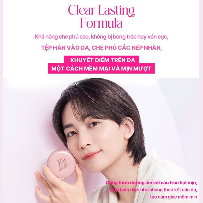 thegioiskinfood.com - Phấn Nước Mỏng Mịn Căng Bóng&nbsp;Banila Co Essence Skin Pink Cushion SPF50+ PA+++ 12g