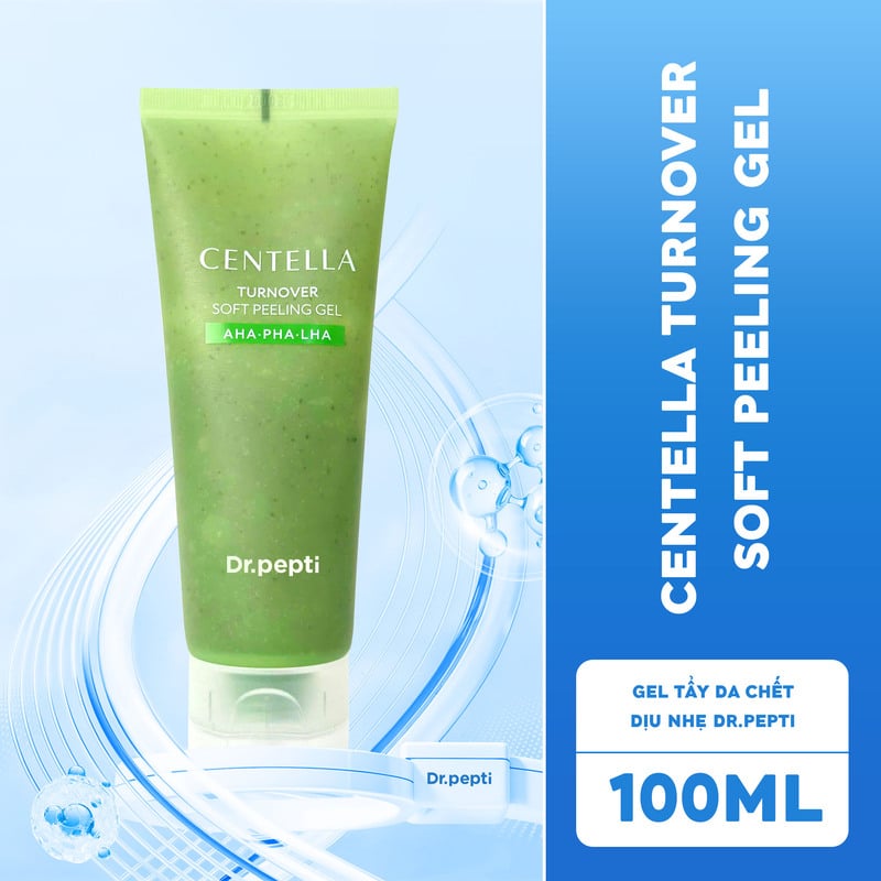 Gel Tẩy Da Chết Dịu Nhẹ Dr.Pepti Centella Turnover Soft Peeling Gel 100ml