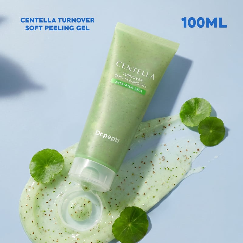 Gel Tẩy Da Chết Dịu Nhẹ Dr.Pepti Centella Turnover Soft Peeling Gel 100ml