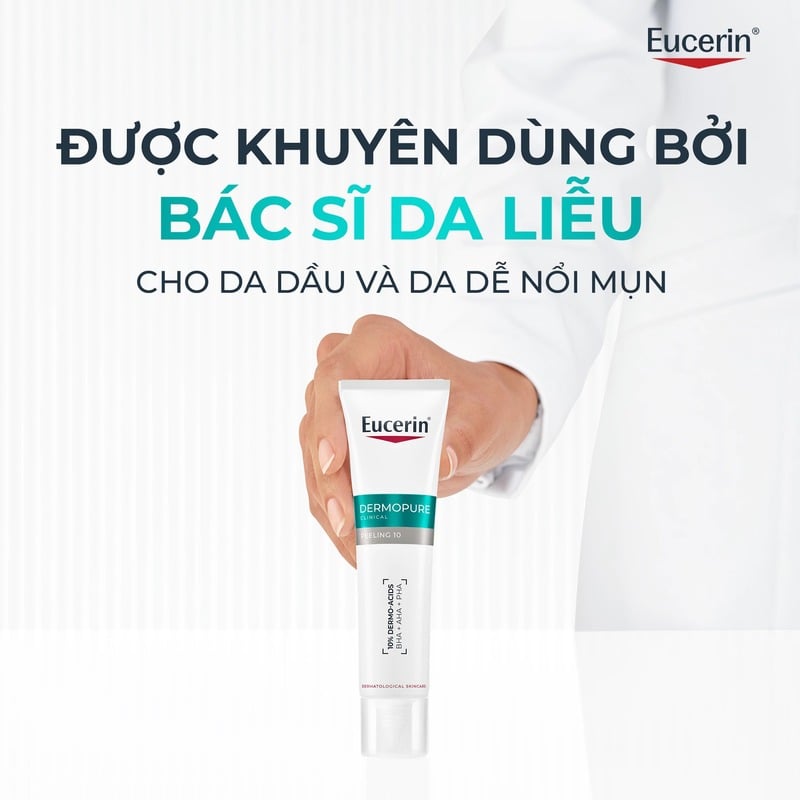 thegioiskinfood.com - Tinh Chất Eucerin Hỗ Trợ Giảm Mụn, Mờ Vết Thâm Eucerin Dermopure Clinical Peeling 10 40ml