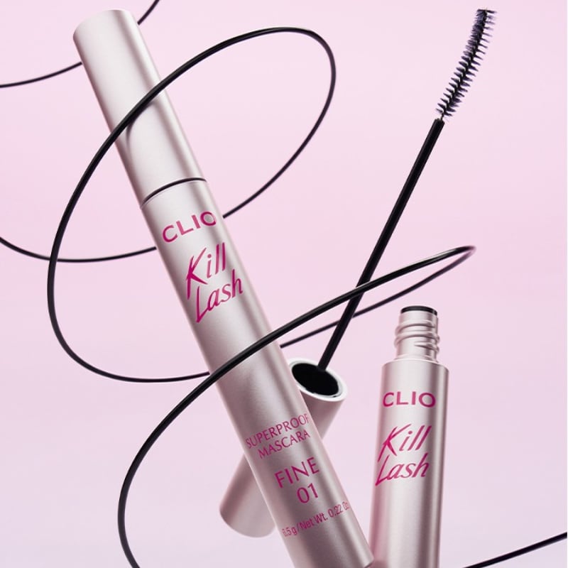 Mascara Đầu Chải Siêu Mảnh Giúp Mi Cong Tự Nhiên Clio Kill Lash Superproof Mascara Fine 01 Vanilla Black 6.5g