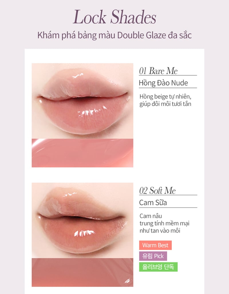 thegioiskinfood.com - Son Bóng Khóa Màu 2 Lớp Merzy Double Glaze Locker 3.8g