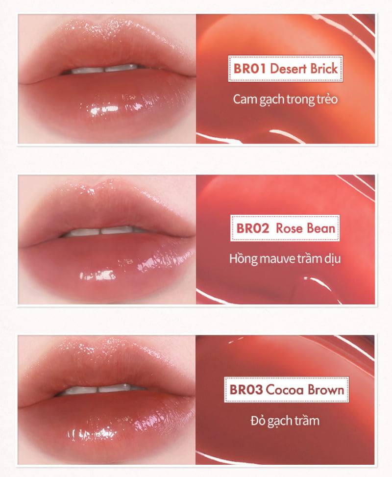 thegioiskinfood.com - Son Tint Bóng Căng Mọng Môi And By Romand Glassy Bomb Tint 2g