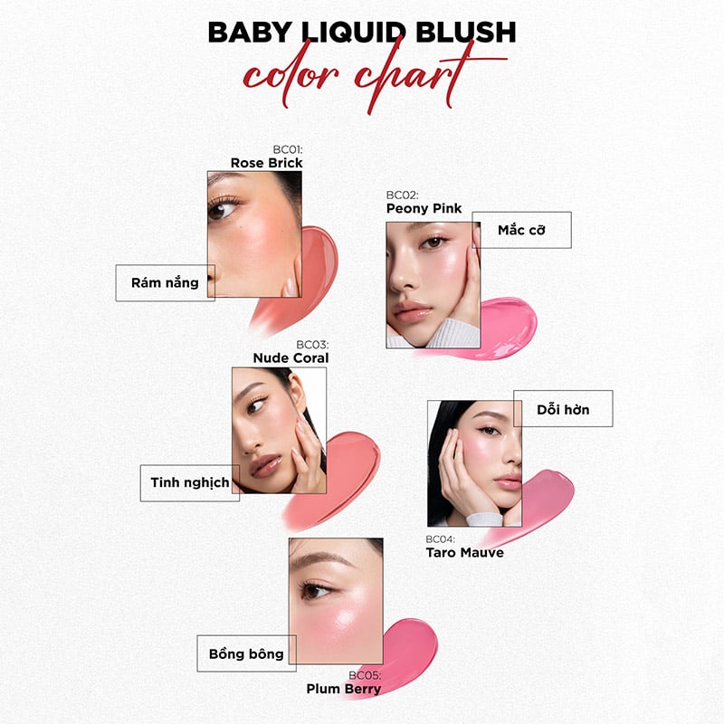 Má Hồng Kem Mịn Lì Merzy Baby Cheek Liquid Blush 4.6g