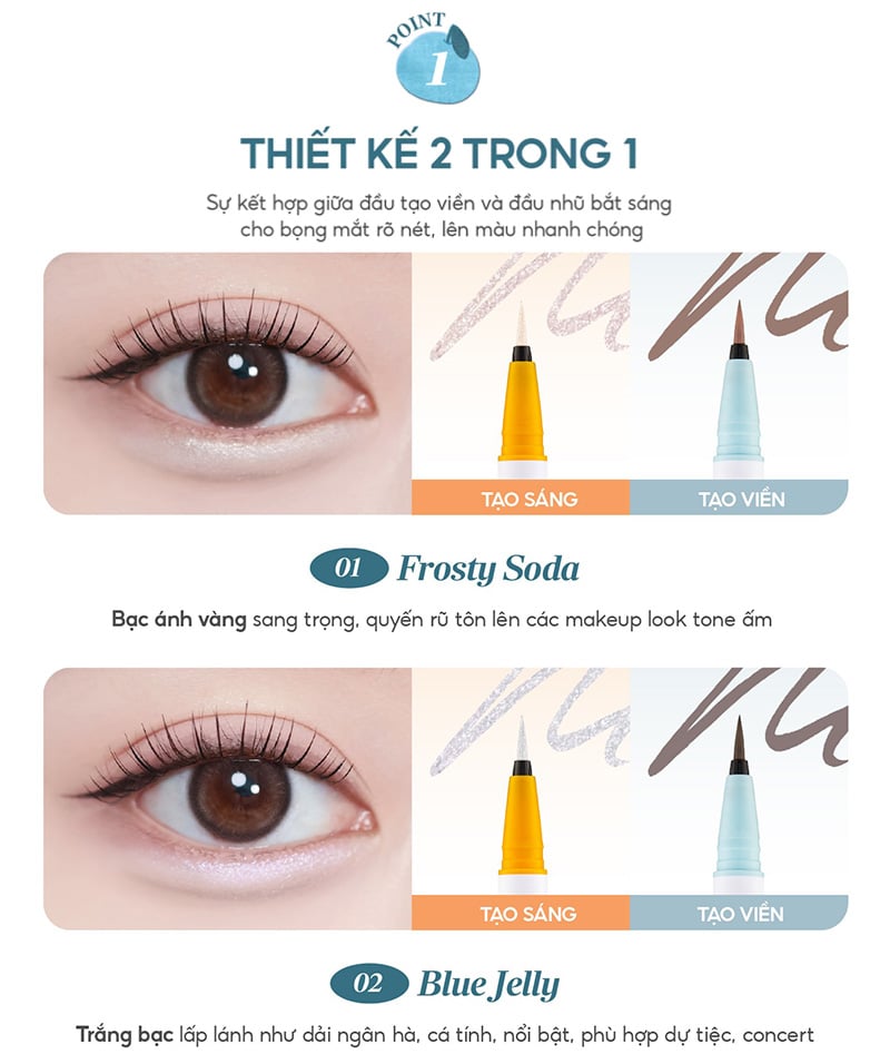 thegioiskinfood.com - Bút Kẻ Bọng Mắt Hai Đầu Dearmay Tangerine Aegyosal Dual Liner 0.5gx2