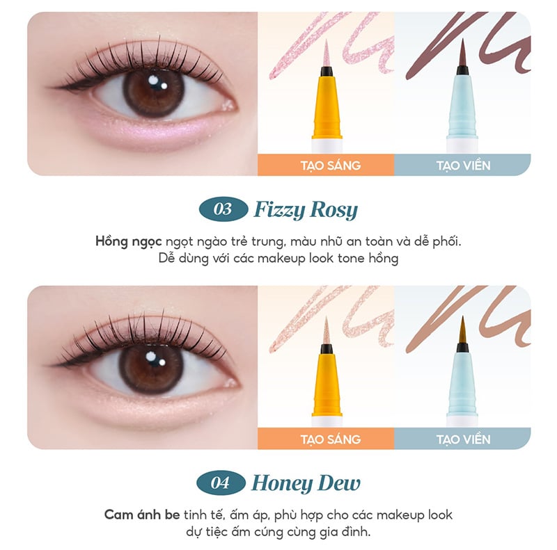 thegioiskinfood.com - Bút Kẻ Bọng Mắt Hai Đầu Dearmay Tangerine Aegyosal Dual Liner 0.5gx2