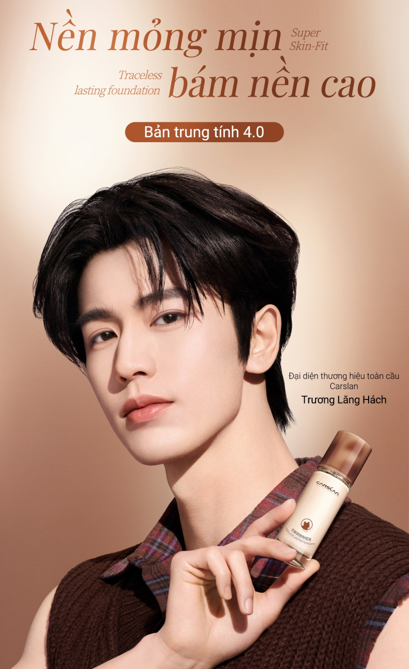 Kem Nền Carslan Dưỡng Ẩm, Kiềm Dầu Lâu Trôi Lasting Foundation 4.0