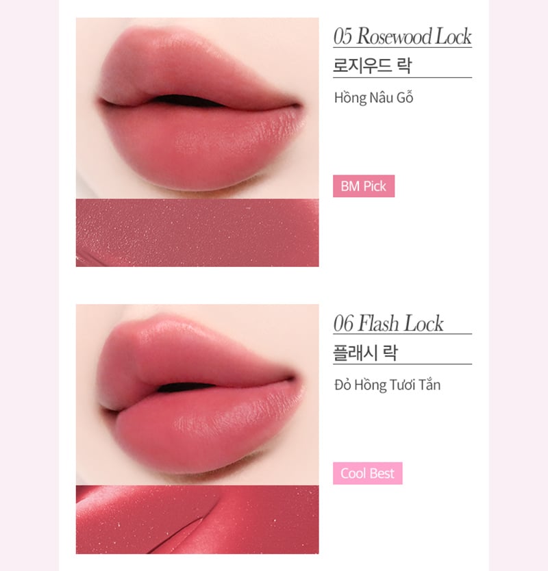 thegioiskinfood.com - Son Kem Lì Khóa Môi Mịn Lì Tự Nhiên&nbsp;Merzy Blur Lock Tint 4g
