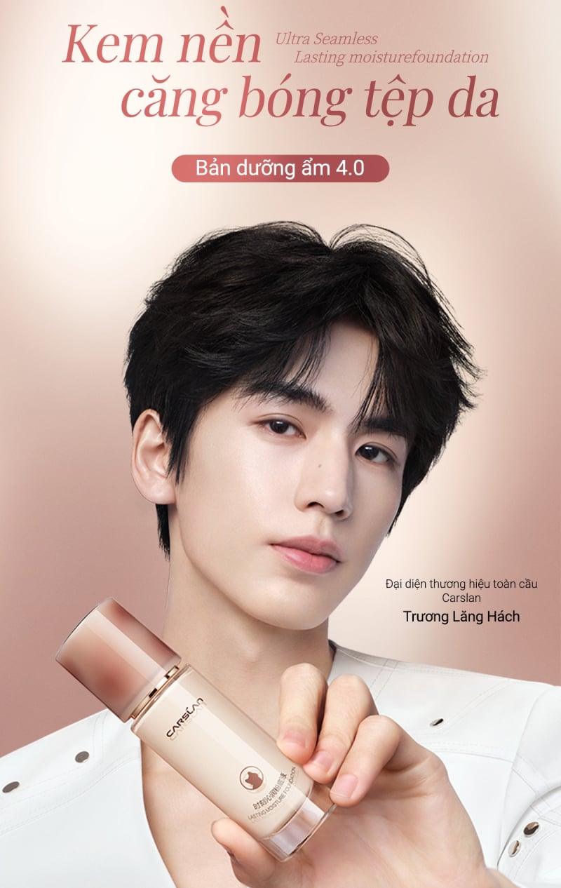 Kem Nền Carslan Dưỡng Ẩm, Kiềm Dầu Lâu Trôi Lasting Foundation 4.0
