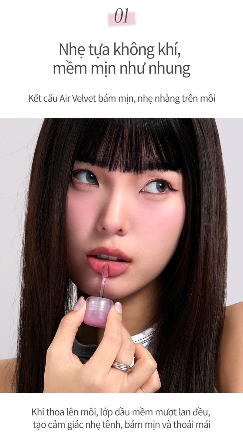 thegioiskinfood.com - Son Kem Lì Khóa Môi Mịn Lì Tự Nhiên&nbsp;Merzy Blur Lock Tint 4g