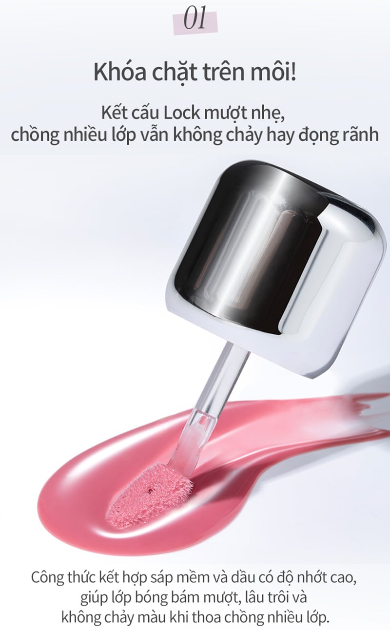 thegioiskinfood.com - Son Bóng Khóa Màu 2 Lớp Merzy Double Glaze Locker 3.8g