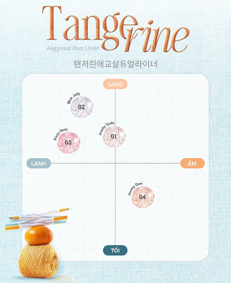 thegioiskinfood.com - Bút Kẻ Bọng Mắt Hai Đầu Dearmay Tangerine Aegyosal Dual Liner 0.5gx2