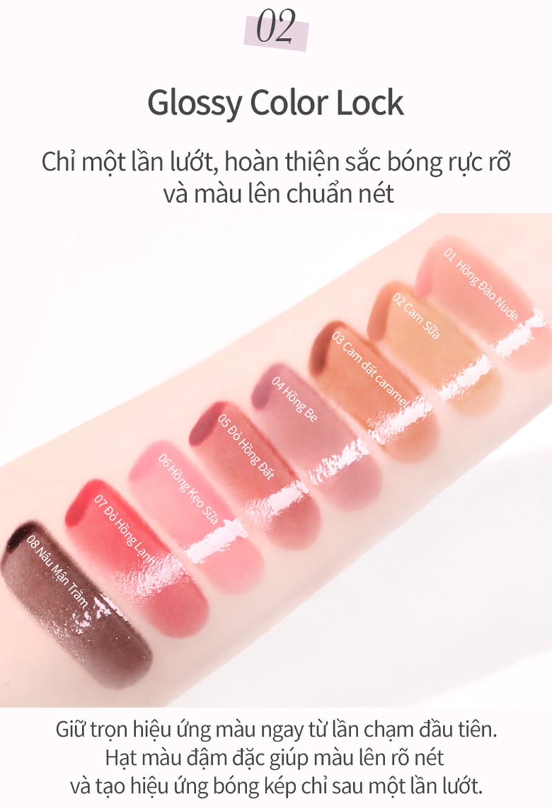 thegioiskinfood.com - Son Bóng Khóa Màu 2 Lớp Merzy Double Glaze Locker 3.8g