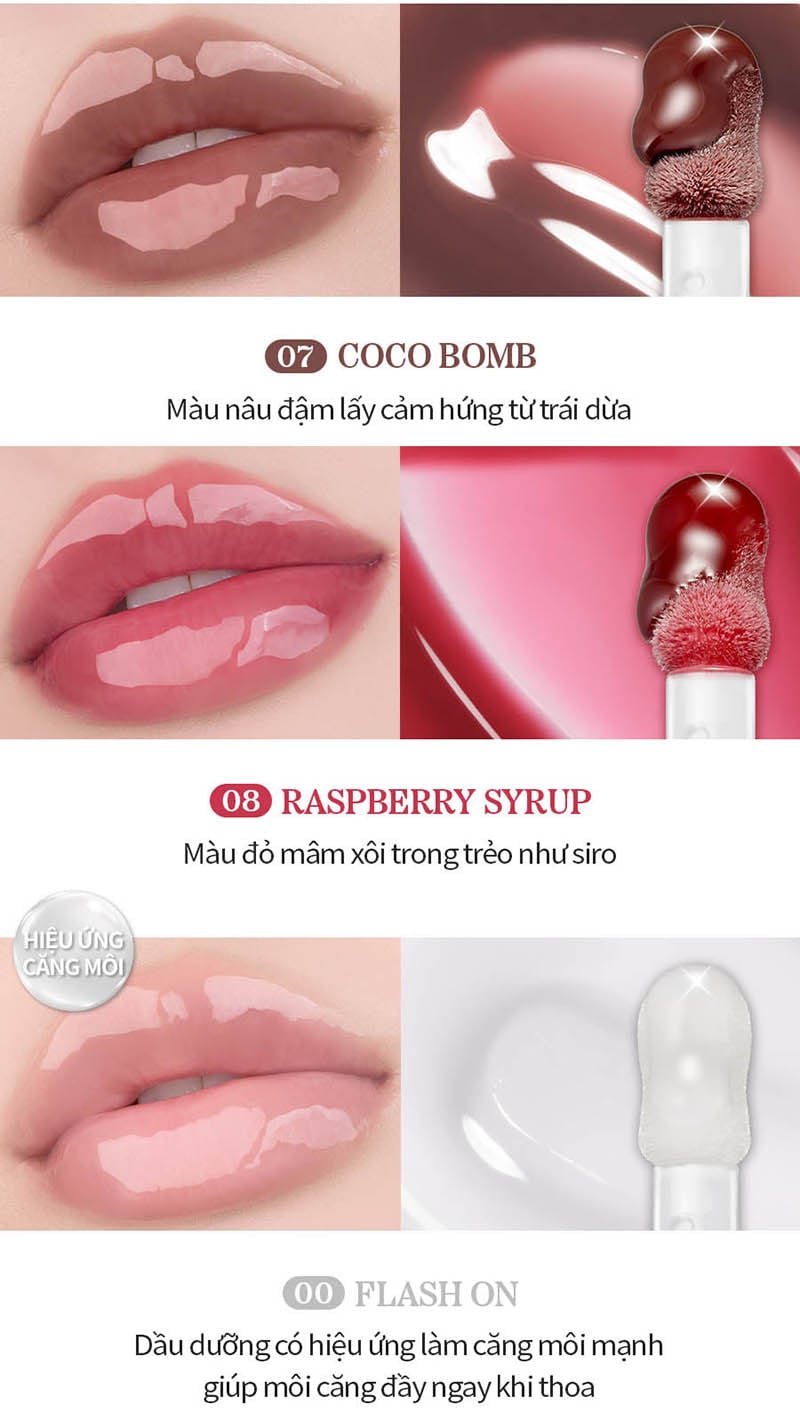 thegioiskinfood.com - Son Bóng Dưỡng Môi Romand Juicy Flash Lip Oil 4.5g
