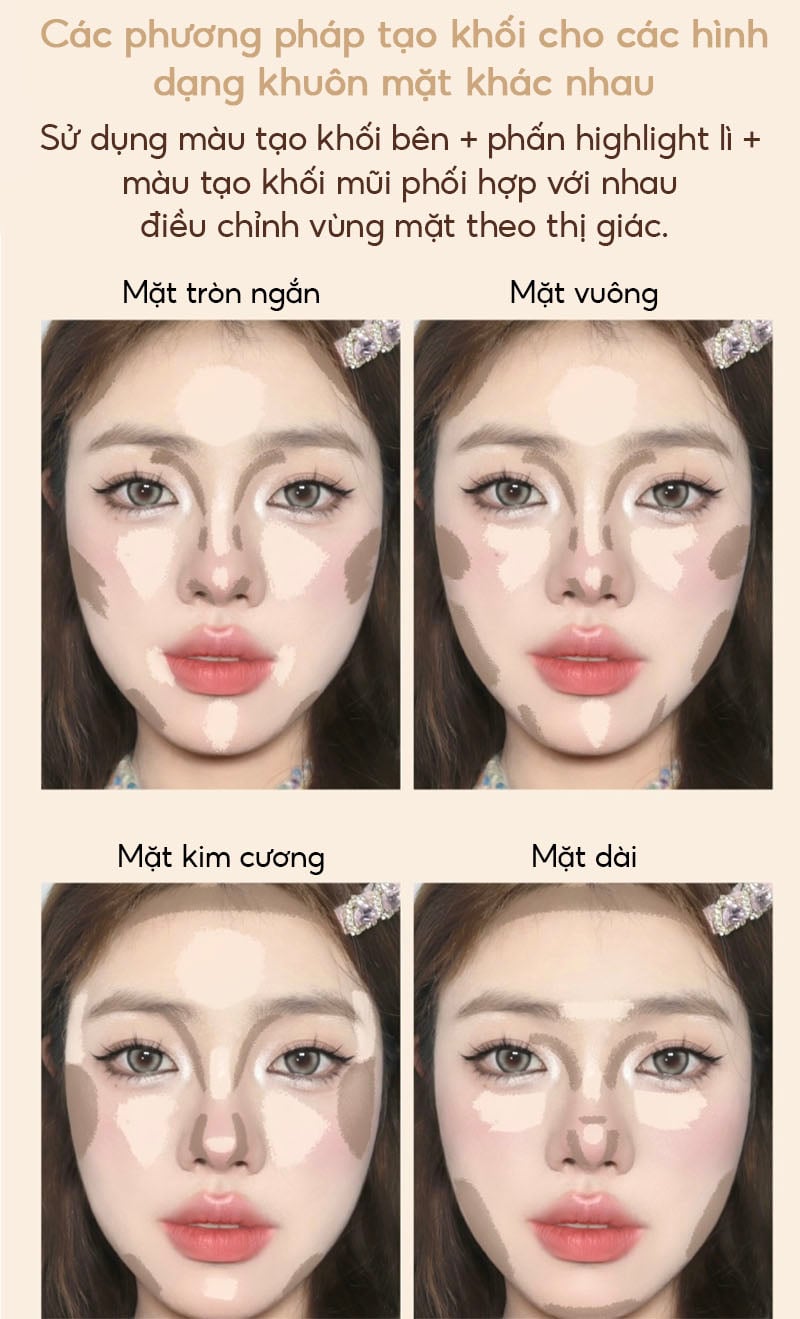 thegioiskinfood.com - Phấn Bắt Sáng Và Tạo Khối VEECCI Easy Blend Highlight & Contour Palette